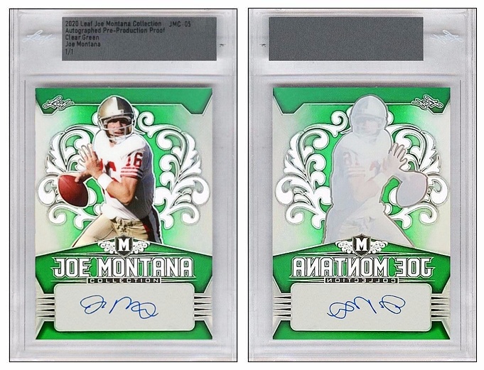 Joe Montana - 2022 Leaf Autograph Proof Edition Joe Montana - 2022 Leaf Autograph Proof Edition