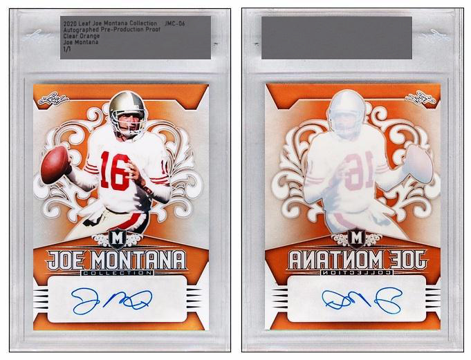 Joe Montana - 2022 Leaf Autograph Proof Edition Joe Montana - 2022 Leaf Autograph Proof Edition