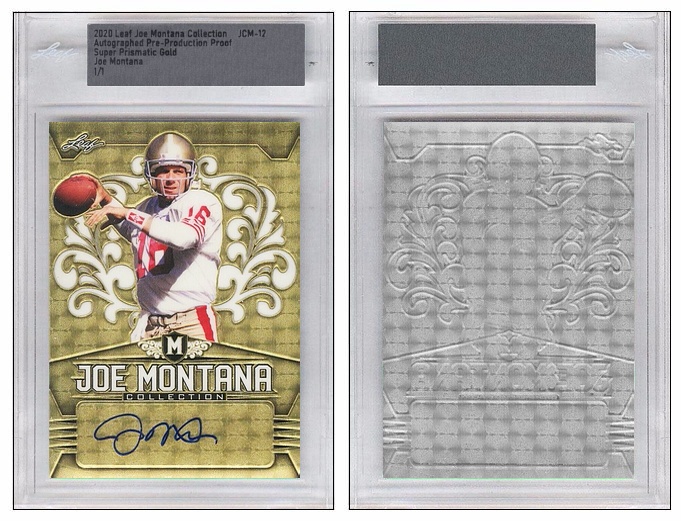Joe Montana - 2022 Leaf Autograph Proof Edition Joe Montana - 2022 Leaf Autograph Proof Edition