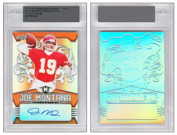 Joe Montana - 2022 Leaf Autograph Proof Edition Joe Montana - 2022 Leaf Autograph Proof Edition