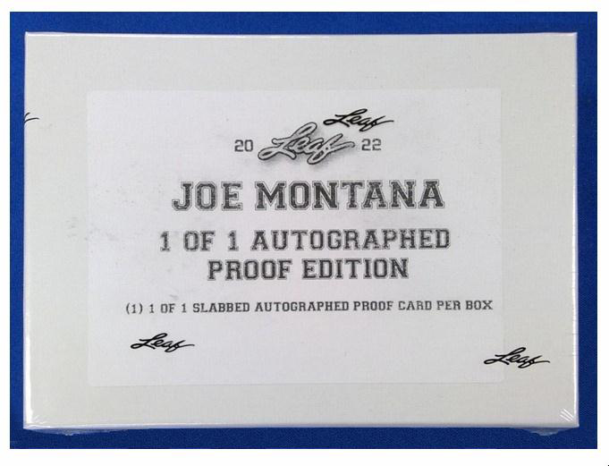 Joe Montana - 2022 Leaf Autograph Proof Edition Joe Montana - 2022 Leaf Autograph Proof Edition